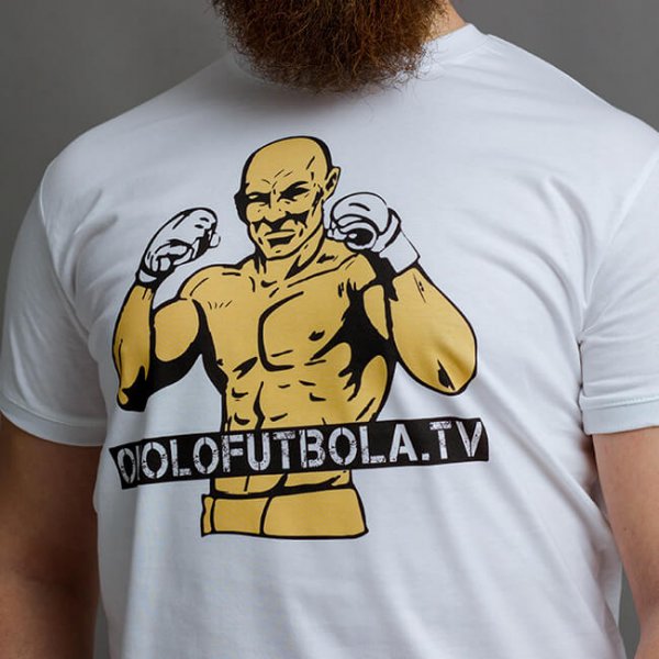 Stille di vita бяла тениска "Okolofutbola"