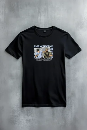 The Weekend тениска Against terrorism в черно