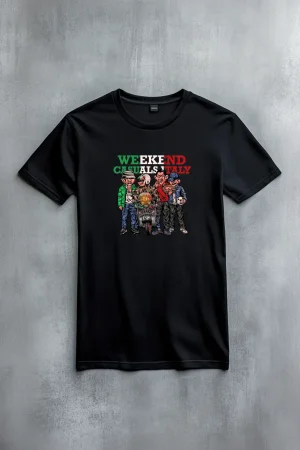 The Weekend тениска Casuals italy в черно