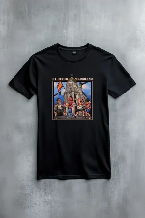 The Weekend тениска El Derby Madrileno в чернo