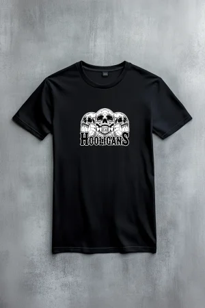 The Weekend тениска Hooligans в черно