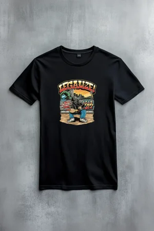 The Weekend тениска Legalize в черно