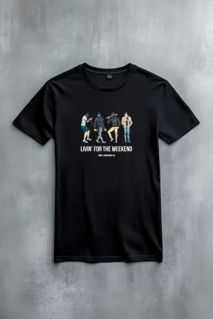 The Weekend тениска Livin' for the weekend в черна