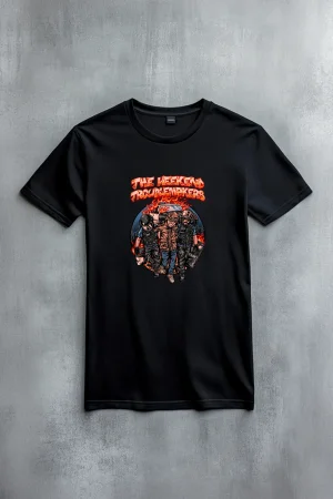 The Weekend тениска Troublemakers в черно