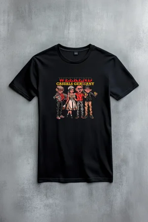 The Weekend тениска Weekend Casuals Germany в черно